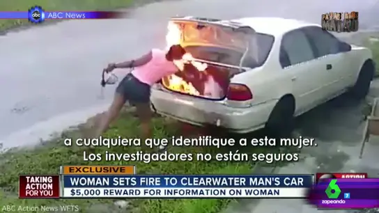 Prende fuego al coche de su pareja Prende fuego al coche de su pareja