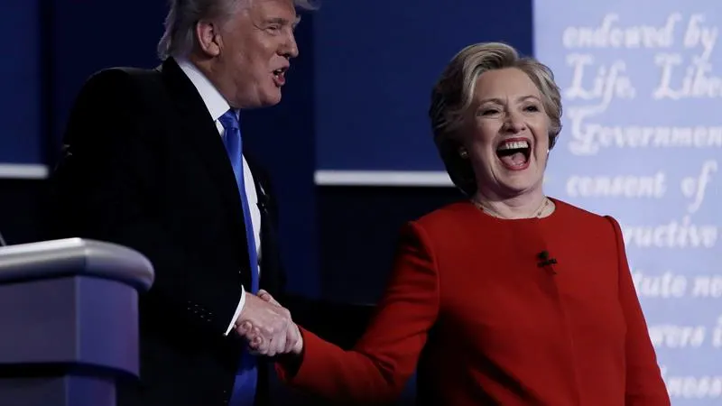 Donald Trump y Hillary Clinton, en el debate presidencial