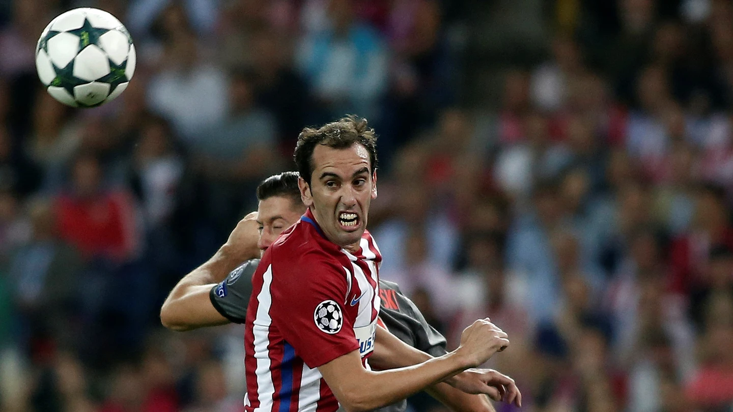 Diego Godín, durante el partido ante el Bayern de Múnich Diego Godín, durante el partido ante el Bayern de Múnich