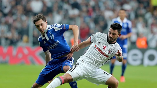 Momento del partido entre el Besiktas y el Dinamo de Kiev Momento del partido entre el Besiktas y el Dinamo de Kiev
