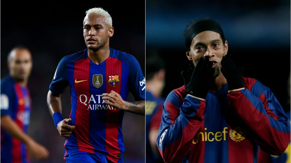 Neymar puede superar los 18 goles de Ronaldinho en competición europea con el Barça.