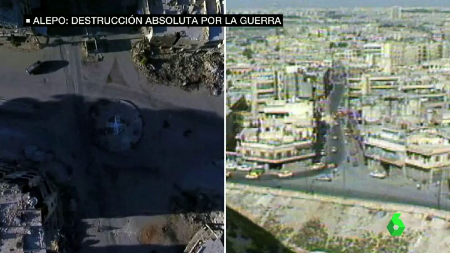 Frame 31.110615 de: Monumentos, mercados y edificios destruidos, el antes y el despu&eacute;s de Alepo tras cuatro a&ntilde;os de guerra en Siria