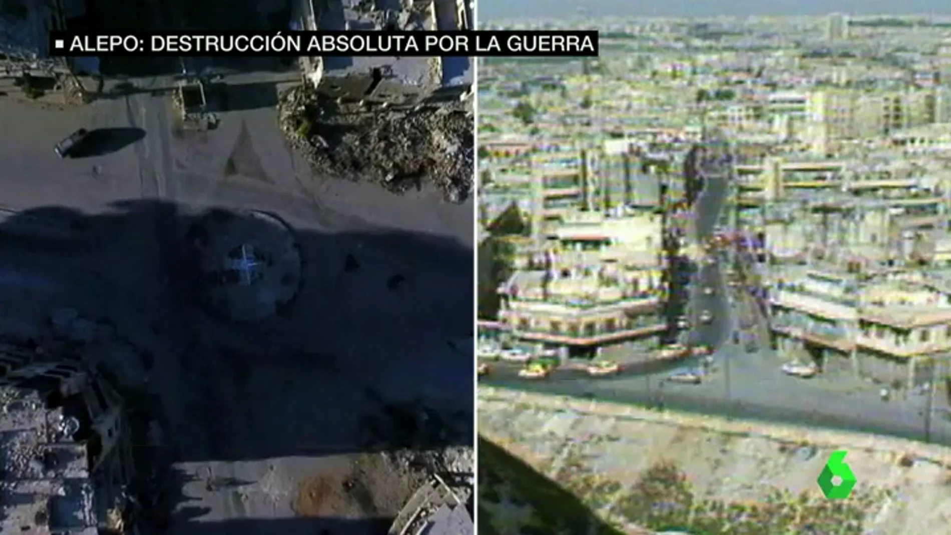 Frame 31.110615 de: Monumentos, mercados y edificios destruidos, el antes y el después de Alepo tras cuatro años de guerra en Siria