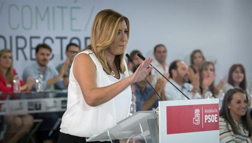 Susana Díaz comparece ante la prensa