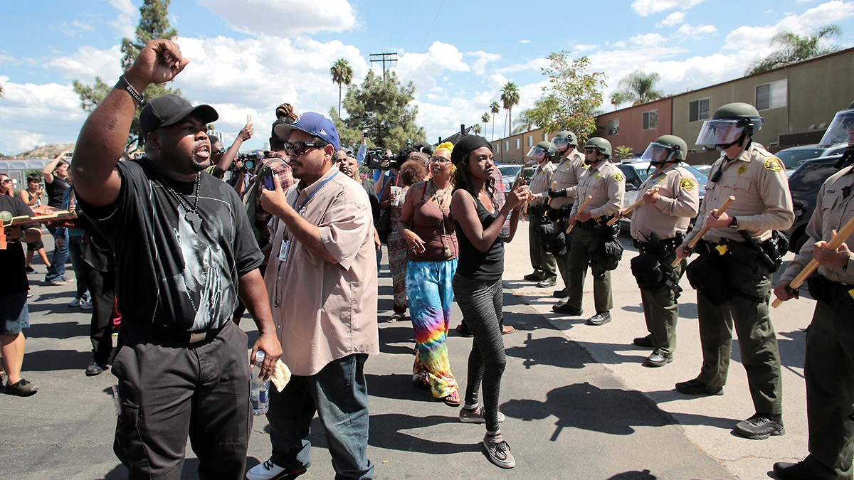 Protestas en El Cajon, California, tras la muerte de un joven negro