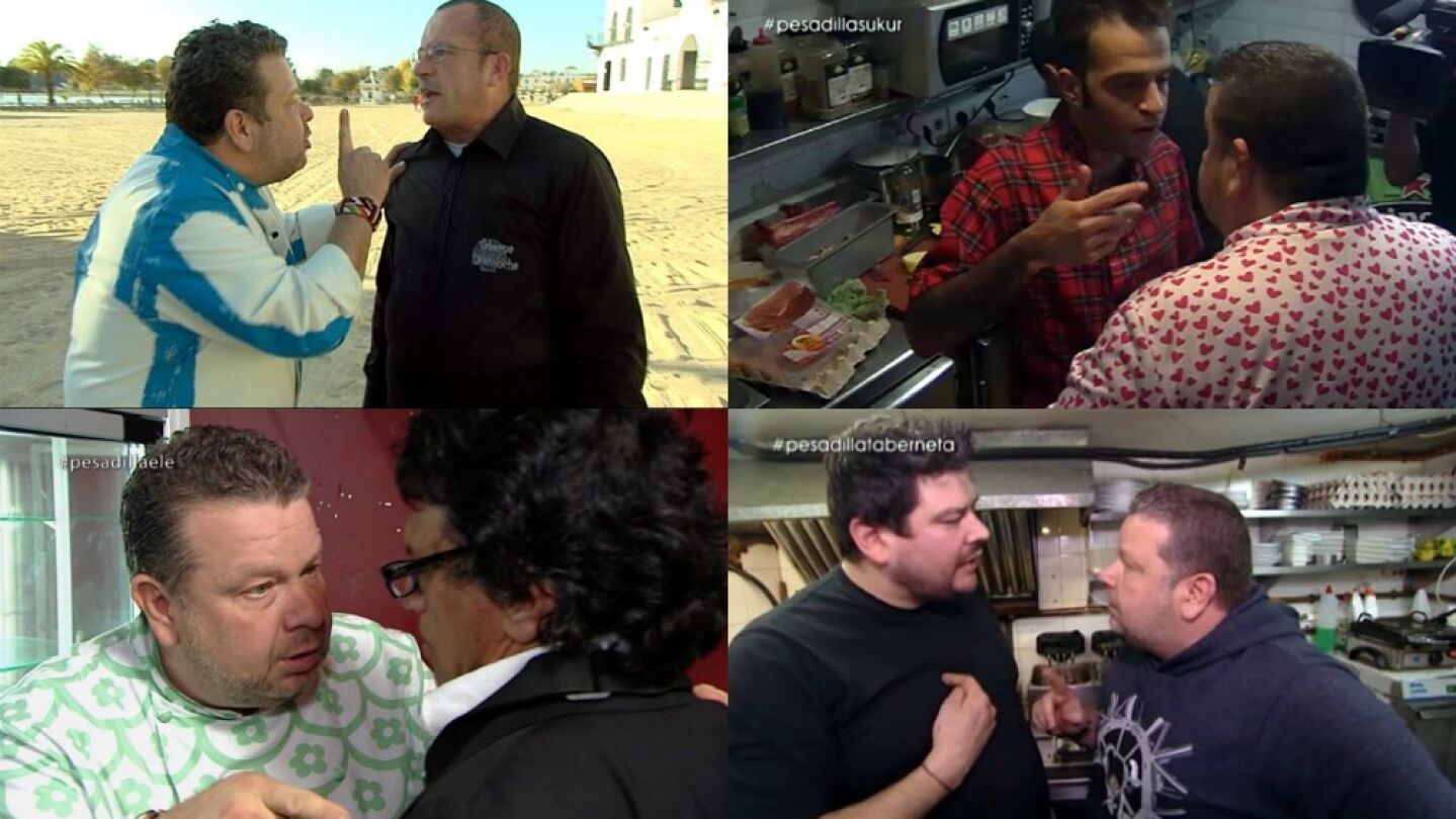 Montaje personajes pol&eacute;micos Pesadilla en la cocina