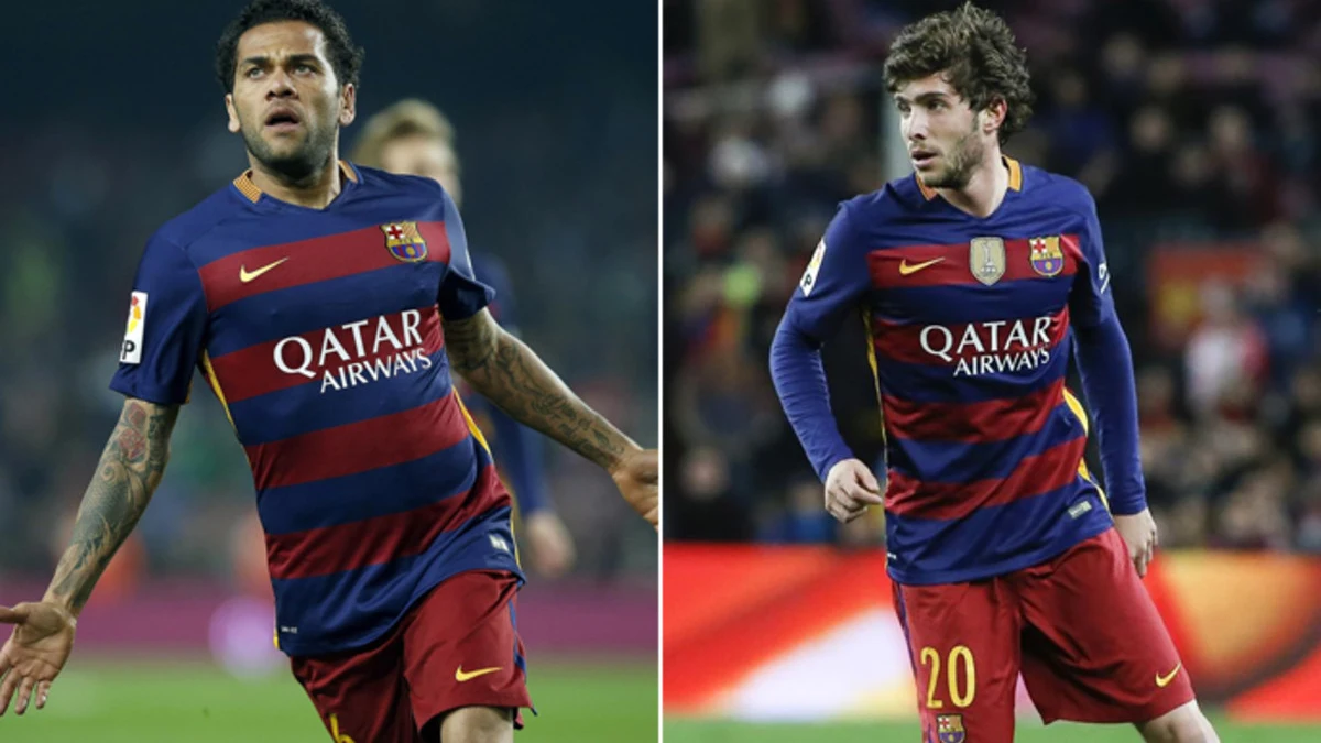 Dani Alves contesta a Sergi Roberto en Instagram.