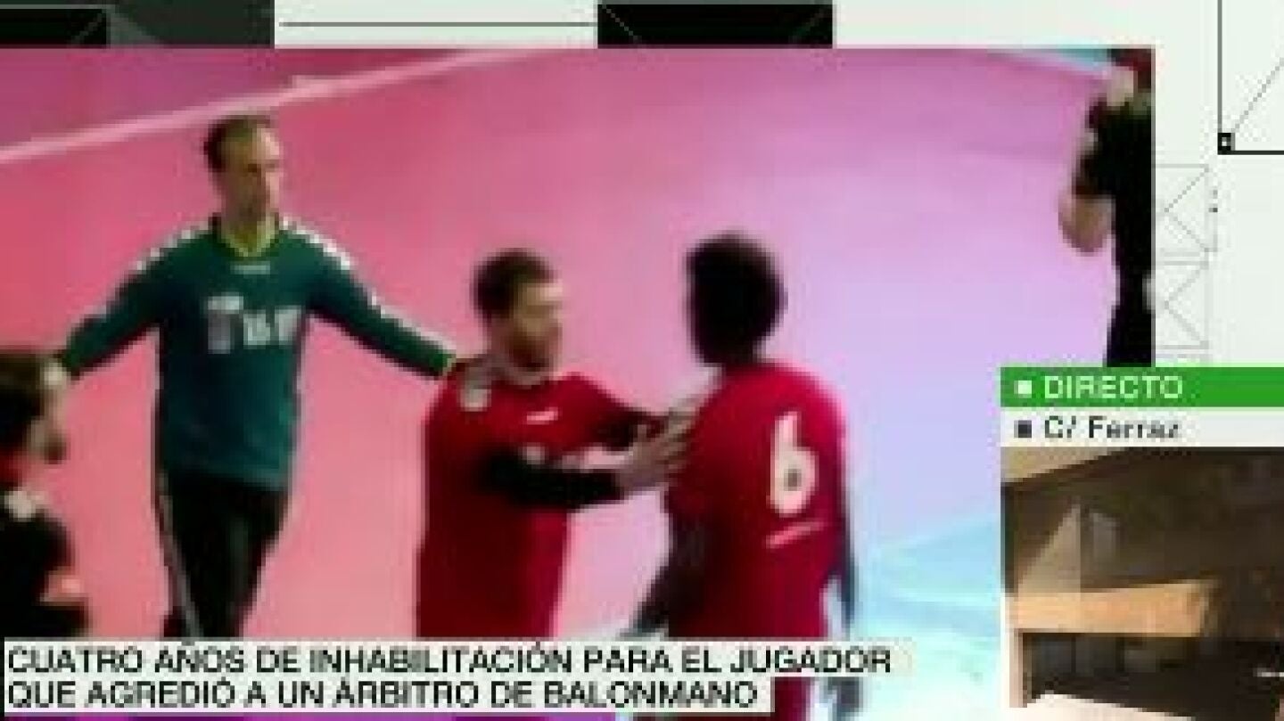 Sancionado el jugador de balonmano que agredi&oacute; a un &aacute;rbitro durante un partido 