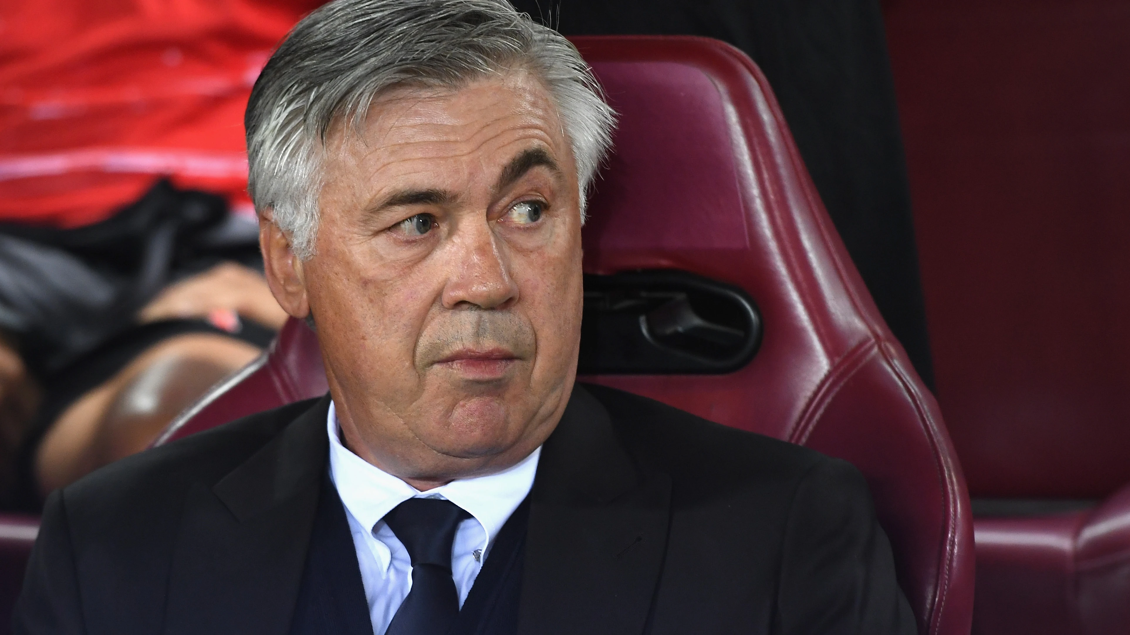 Carlo Ancelotti en el Vicente Calderón.