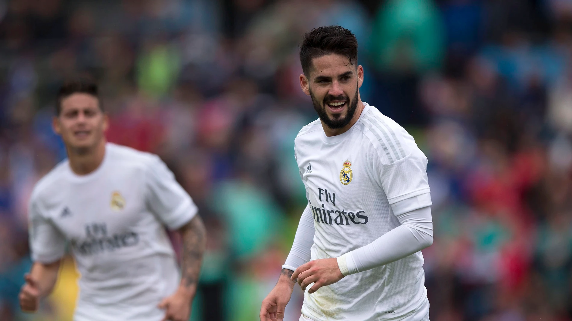 Isco Alarcón celebra un gol con el Real Madrid