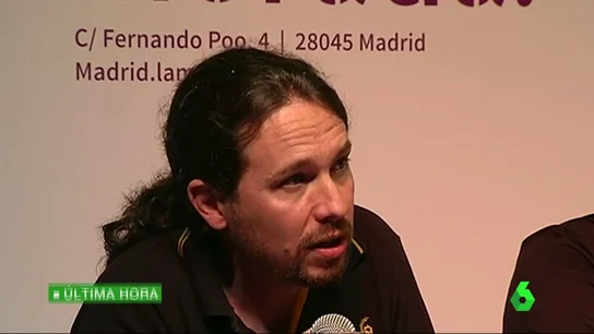 Frame 20.783986 de: ULTIMA HORA PABLO IGLESIAS Frame 20.783986 de: ULTIMA HORA PABLO IGLESIAS