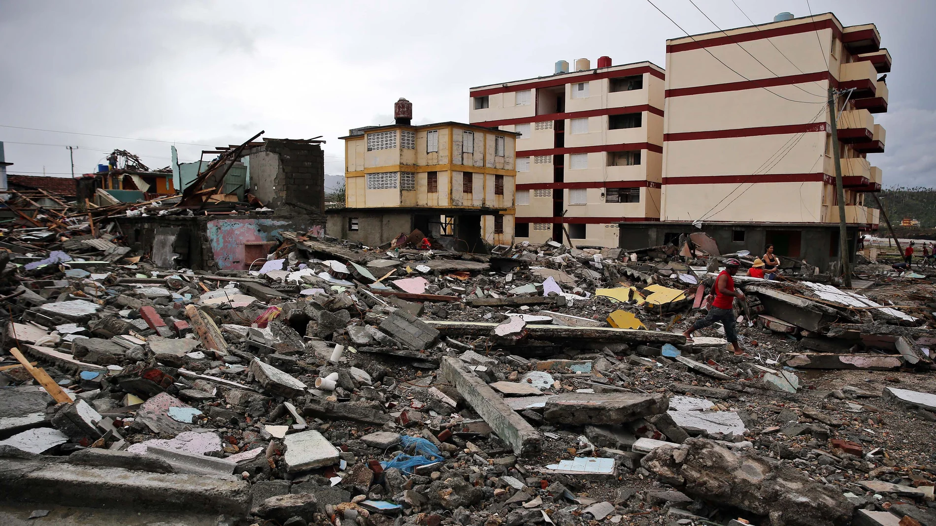 Los destrozos y estragos causados por el paso del huracán Matthew en Baracoa, provincia de Guantánamo (Cuba)
