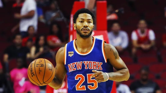 Derrick Rose, durante un partido con los Knicks Derrick Rose, durante un partido con los Knicks