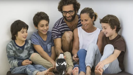 La familia Bloom con Penguin La familia Bloom con Penguin