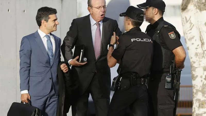 El exjefe de la Casa del Rey, Rafael Spottorno, a su llegada a la Audiencia Nacional