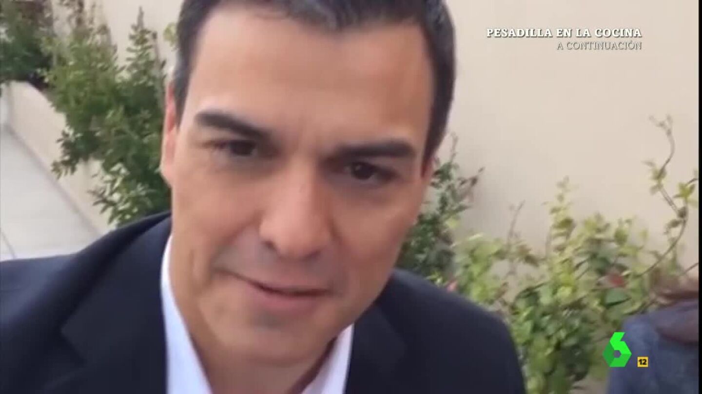 Pedro S&aacute;nchez, en un v&iacute;deo de Facebook