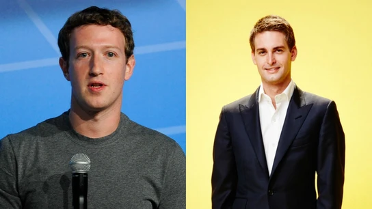 Mark Zuckerberg y Evan Spiegel Mark Zuckerberg y Evan Spiegel