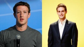 Mark Zuckerberg y Evan Spiegel