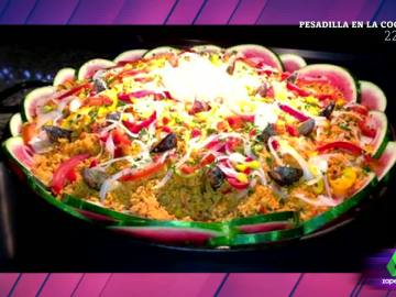 Paella con sandía Paella con sandía