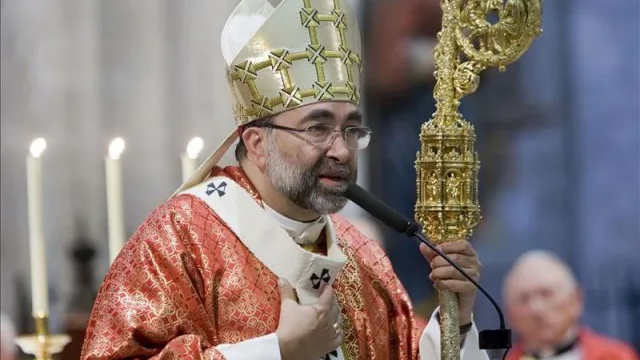 El arzobispo de Oviedo, Jesús Sanz