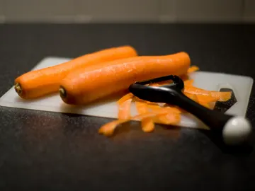 Zanahorias para ser cortadas Zanahorias para ser cortadas