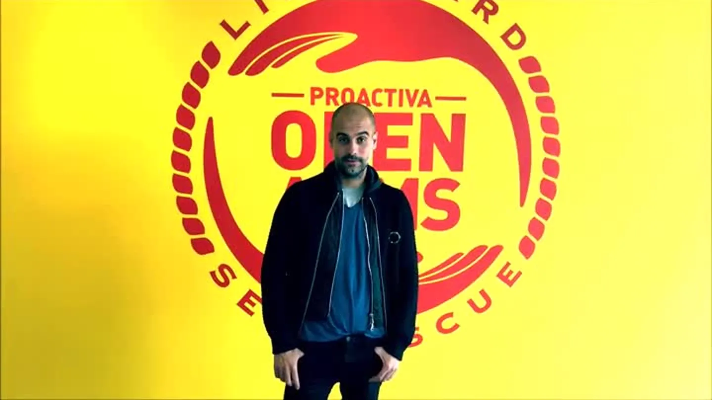 Guardiola se suma a la labor de ProActiva Open Arms Guardiola se suma a la labor de ProActiva Open Arms