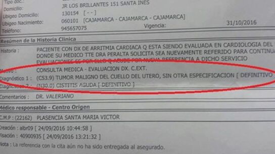 Diagnostico err&oacute;neo de un anciano en per&uacute;