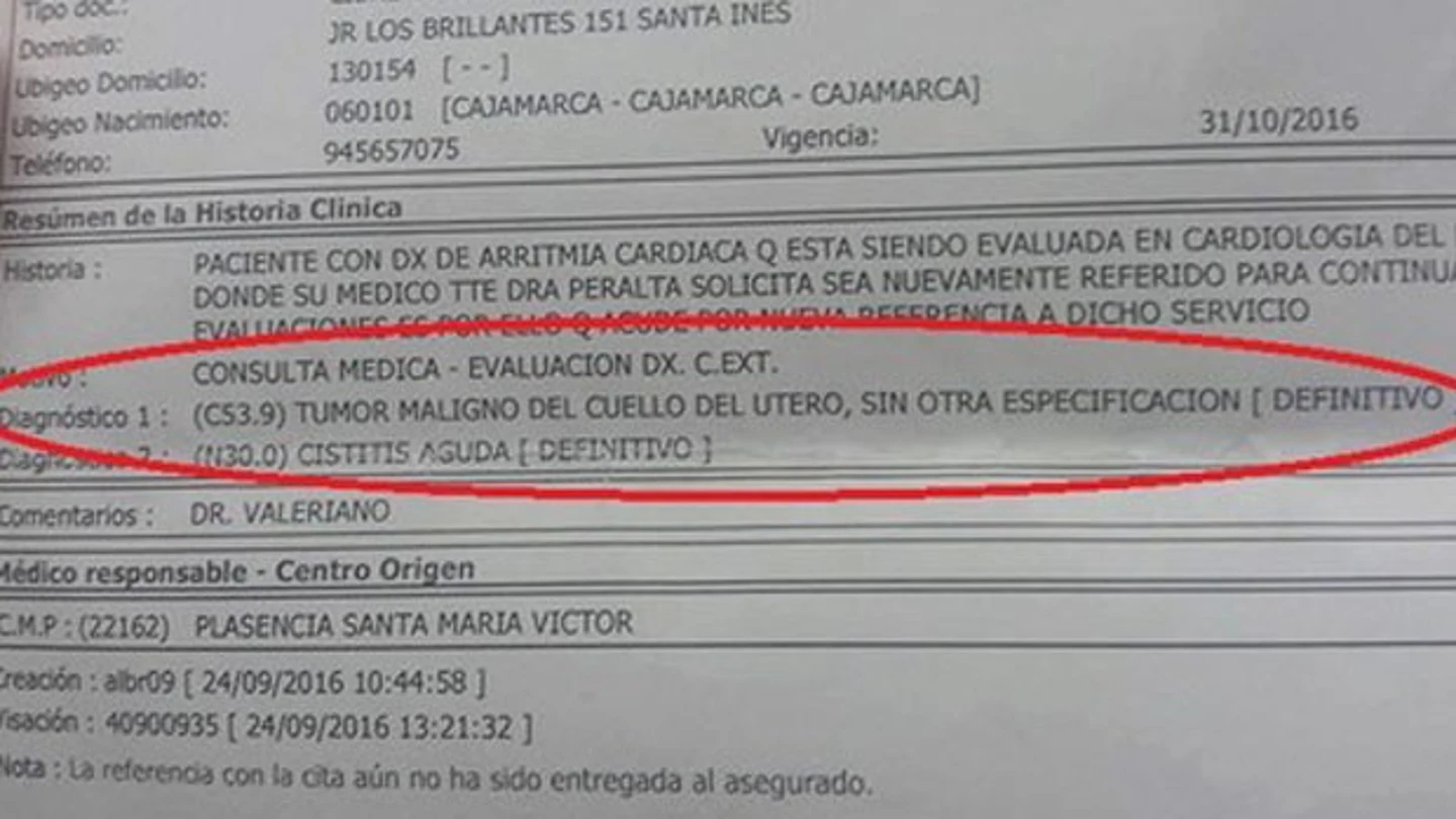 Diagnostico erróneo de un anciano en perú Diagnostico erróneo de un anciano en perú