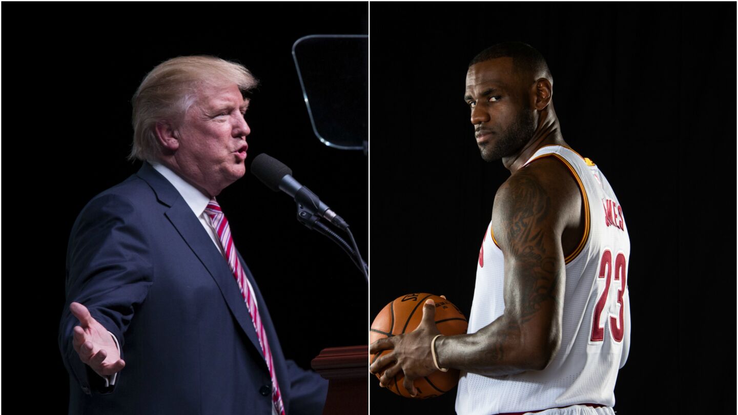 Donald Trump y Lebron James, enfrentados