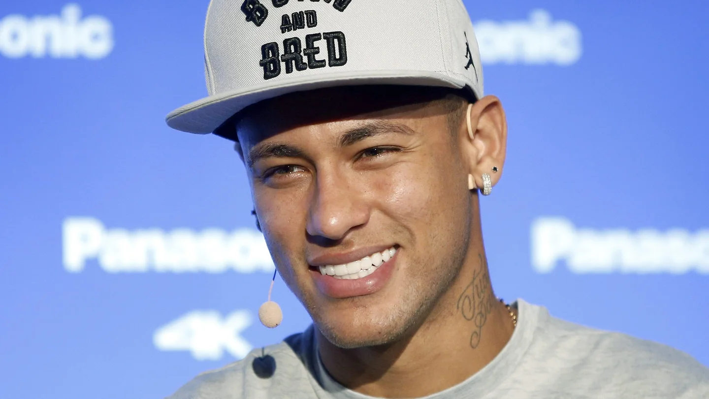 Neymar, en un acto publicitario Neymar, en un acto publicitario