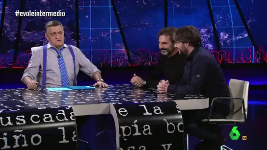 Jordi Évole y Óscar Camps, en El Intermedio Jordi Évole y Óscar Camps, en El Intermedio