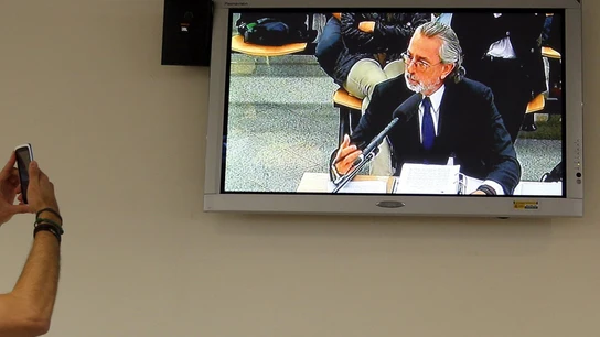 Francisco Correa declarando en el juicio de Gürtel Francisco Correa declarando en el juicio de Gürtel