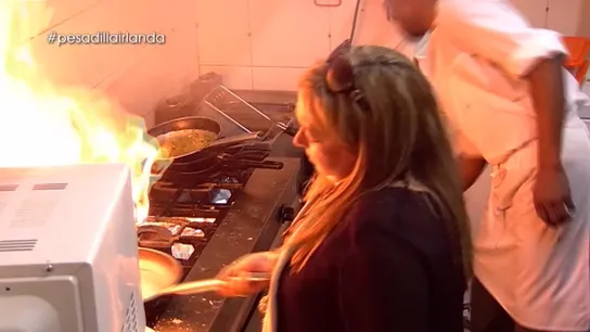 Así flambea Manoli en el Irlanda Así flambea Manoli en el Irlanda