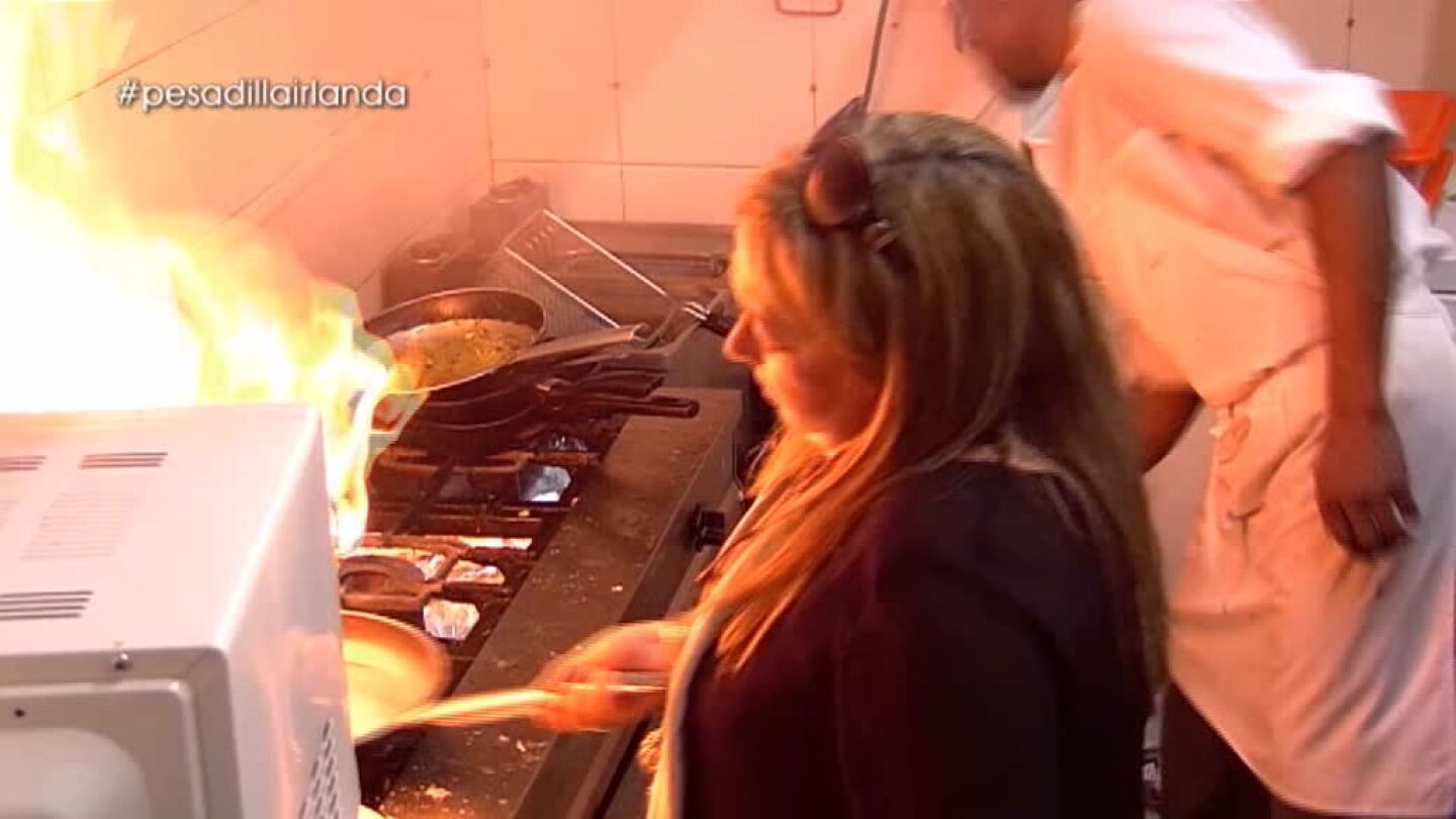 As&iacute; flambea Manoli en el Irlanda