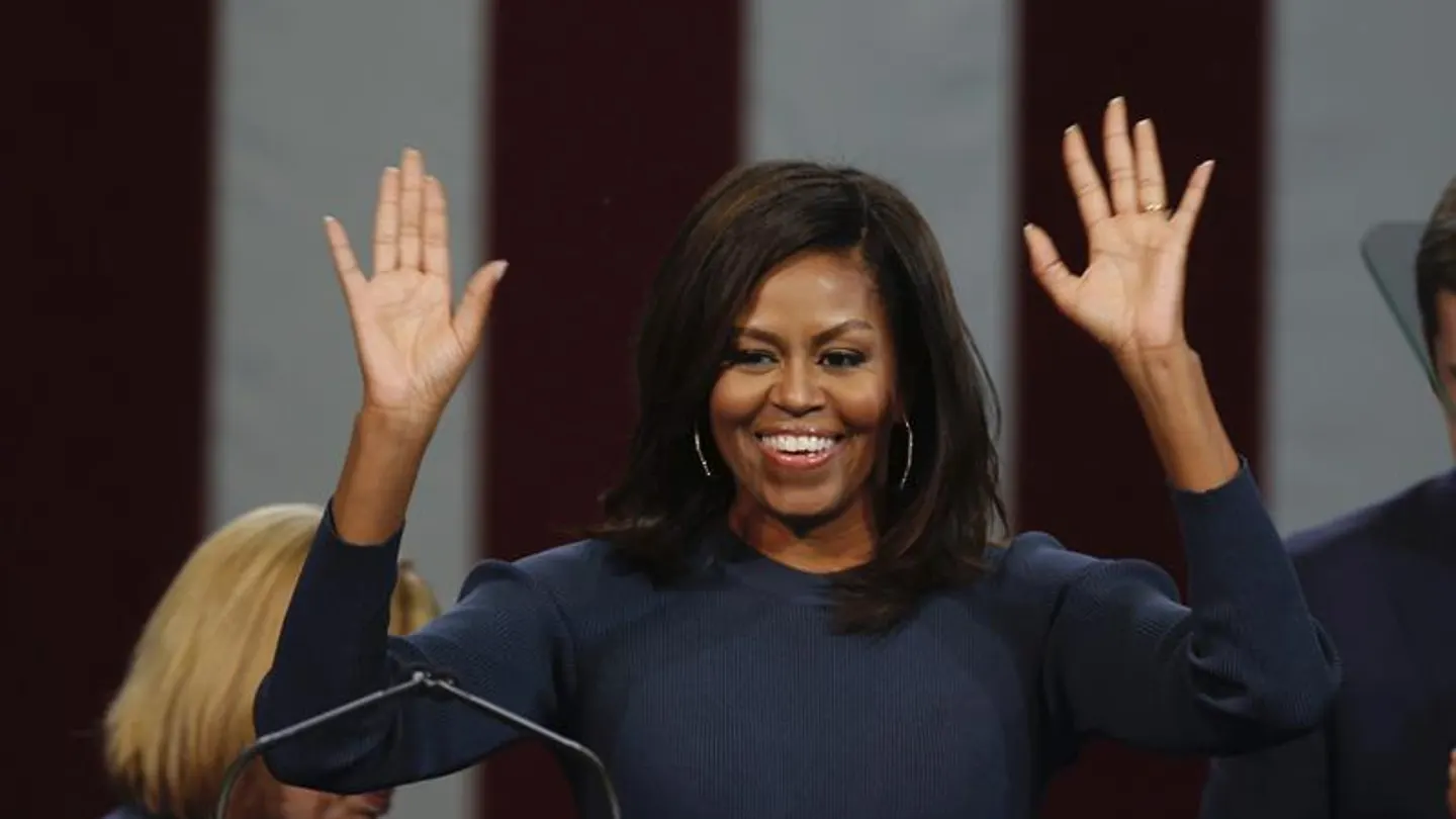 Michelle Obama, durante su discurso Michelle Obama, durante su discurso