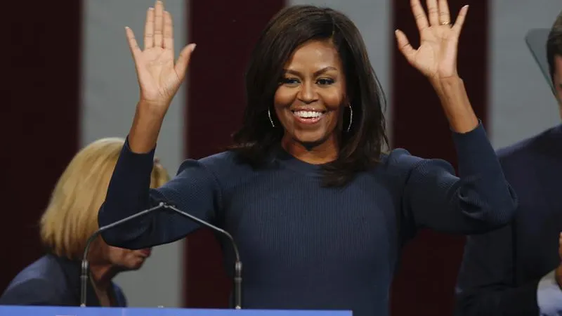 Michelle Obama, durante su discurso