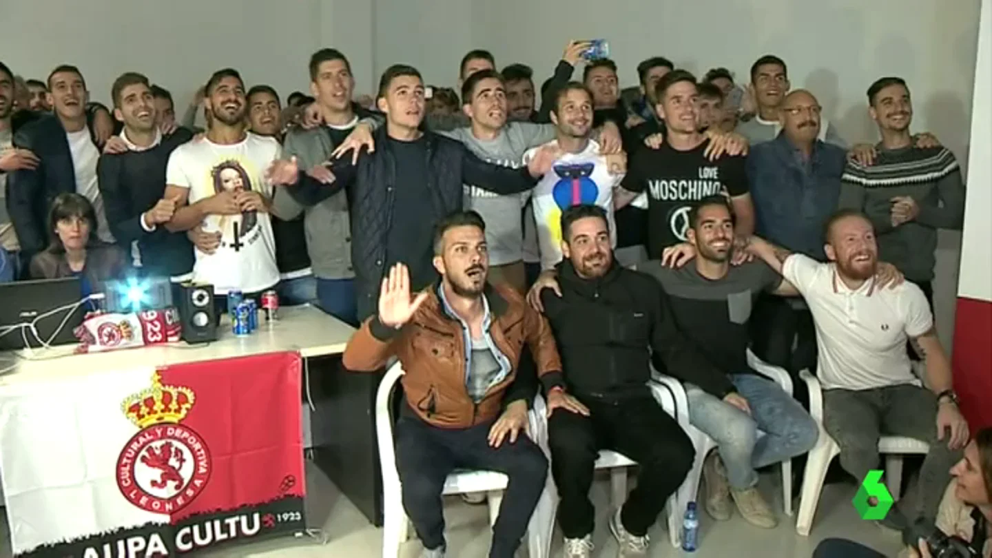 Frame 0.0 de: Así celebraron la Cultural Leonesa, el Hércules y el Guijuelo el 'Gordo' que les tocó en la Copa del Rey Frame 0.0 de: Así celebraron la Cultural Leonesa, el Hércules y el Guijuelo el 'Gordo' que les tocó en la Copa del Rey