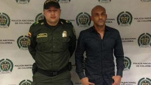 Diego León Osorio, detenido en Colombia por llevar cocaína Diego León Osorio, detenido en Colombia por llevar cocaína