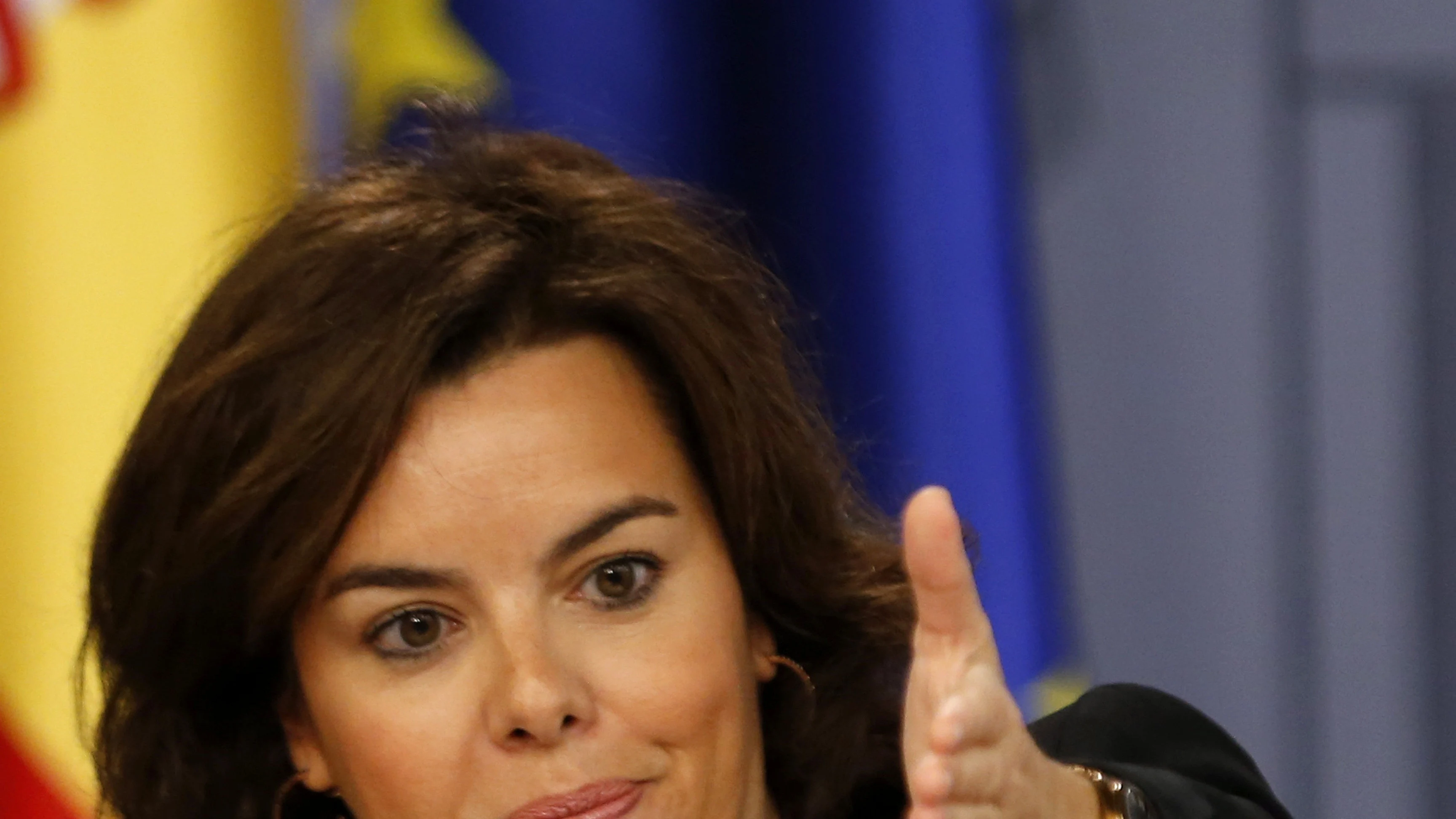 La vicepresidenta del Gobierno en funciones, Soraya Sáenz de Santamaría