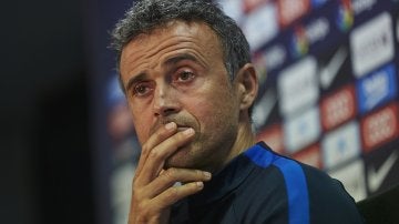 Luis Enrique, en rueda de prensa