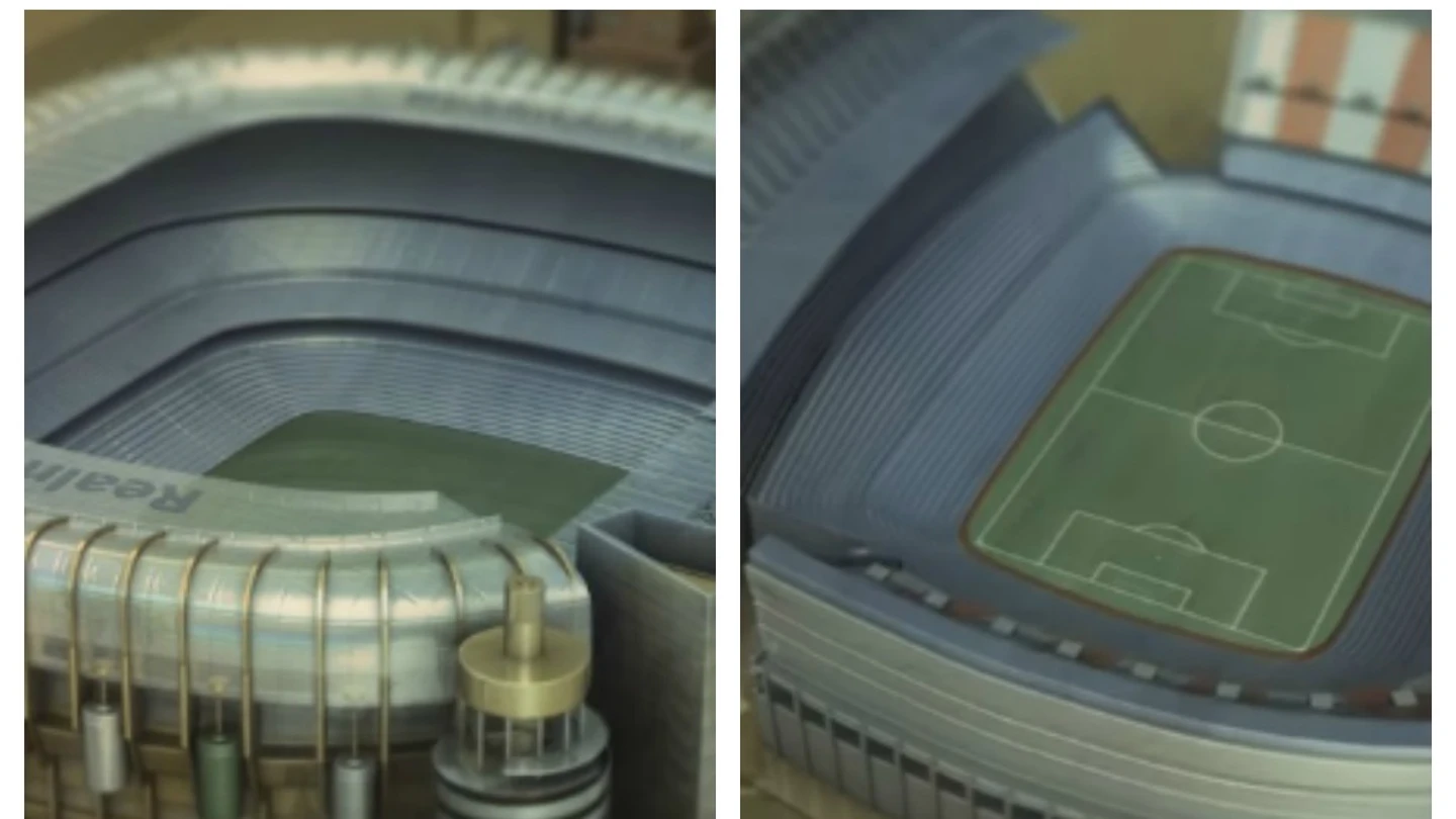 El Bernabéu y el Calderón parte de la recreación de la cabecera de Juego de Tronos El Bernabéu y el Calderón parte de la recreación de la cabecera de Juego de Tronos