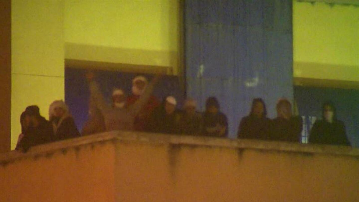 Los amotinados en el CIE de Aluche