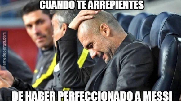Meme del Barcelona-Manchester City Meme del Barcelona-Manchester City