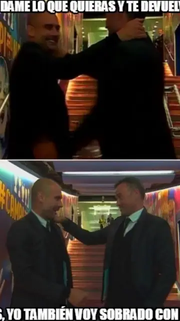 Meme del Barcelona-Manchester City Meme del Barcelona-Manchester City