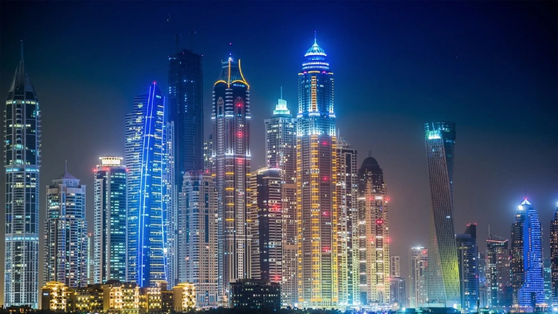 Dubái, de noche