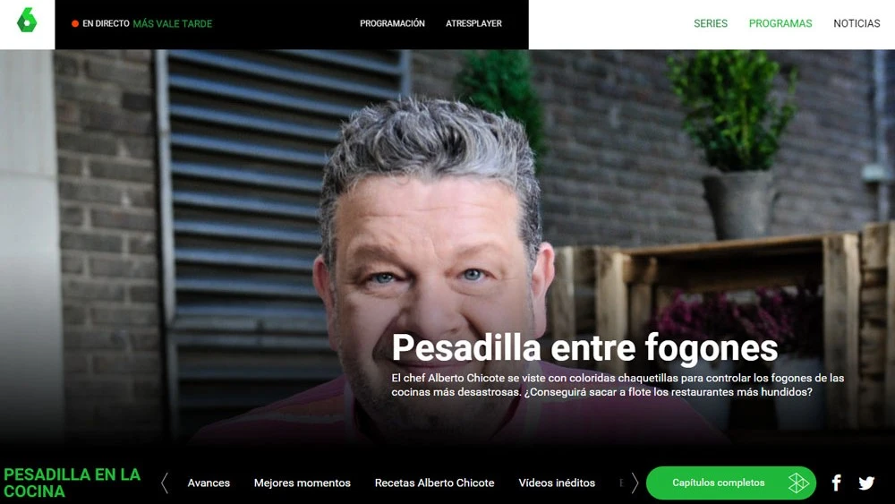 Site de Pesadilla en la Cocina