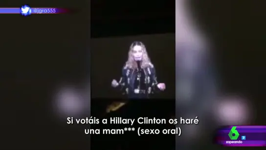 Madonna pide el voto a Hillary Clinton Madonna pide el voto a Hillary Clinton