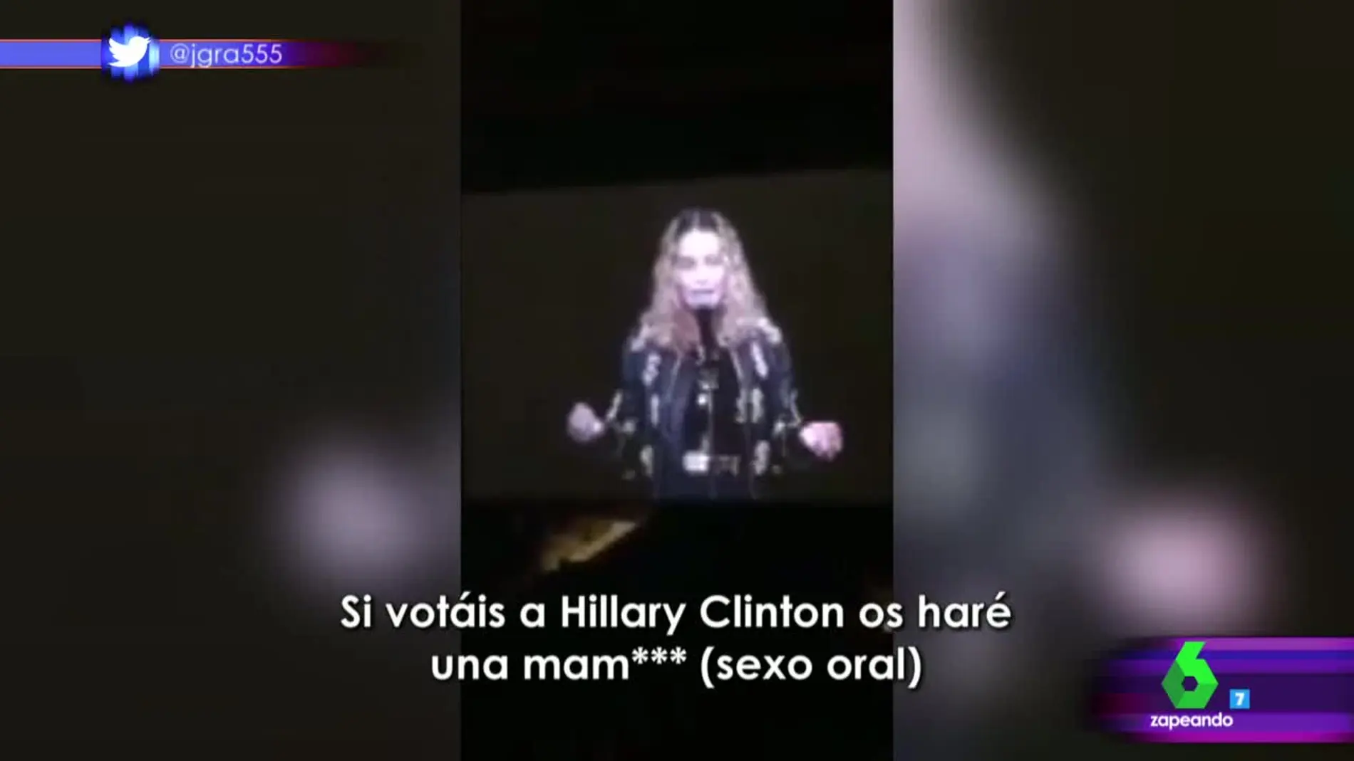 Madonna pide el voto a Hillary Clinton