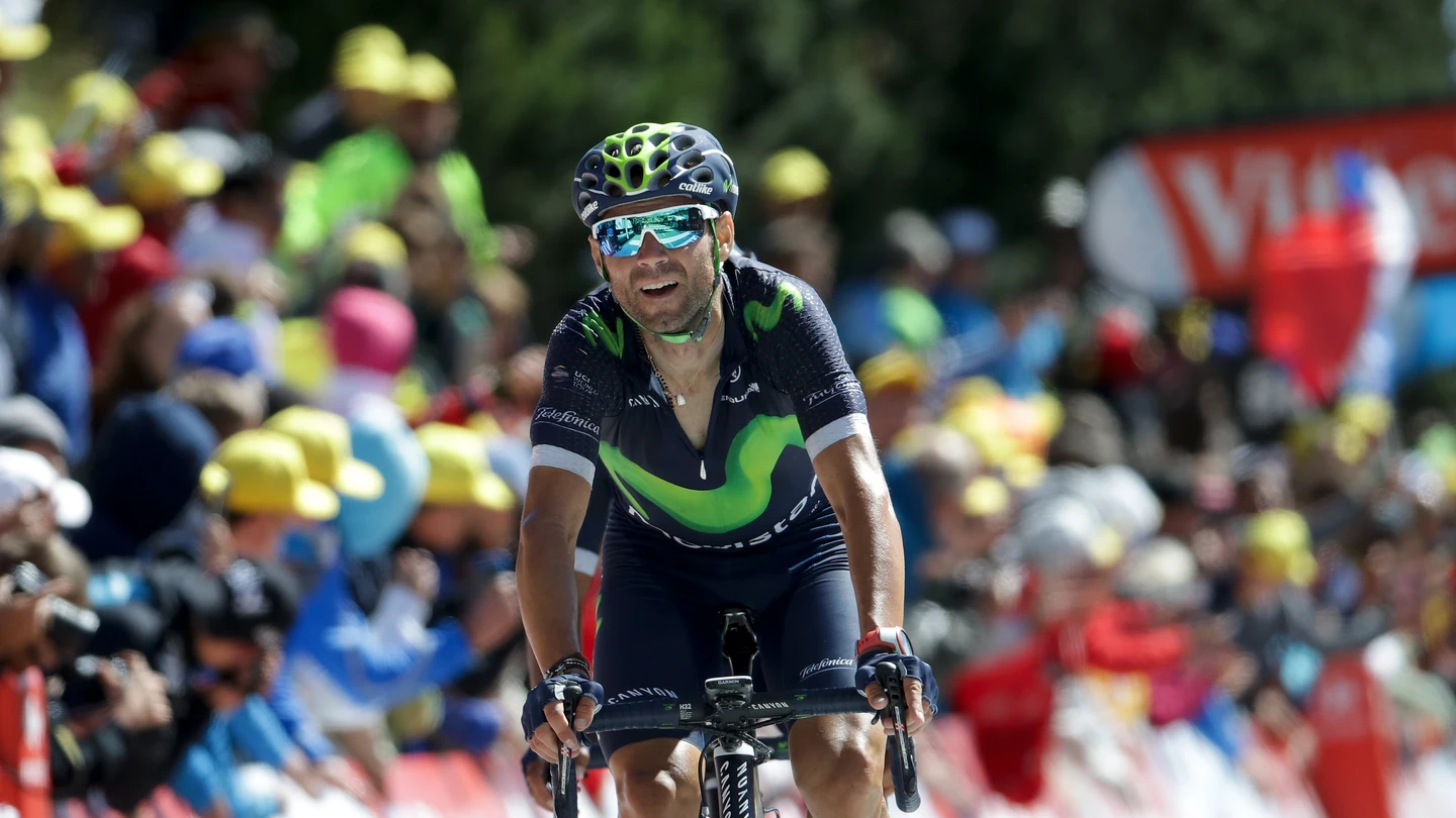 Valverde, en una etapa del Tour de Francia Valverde, en una etapa del Tour de Francia