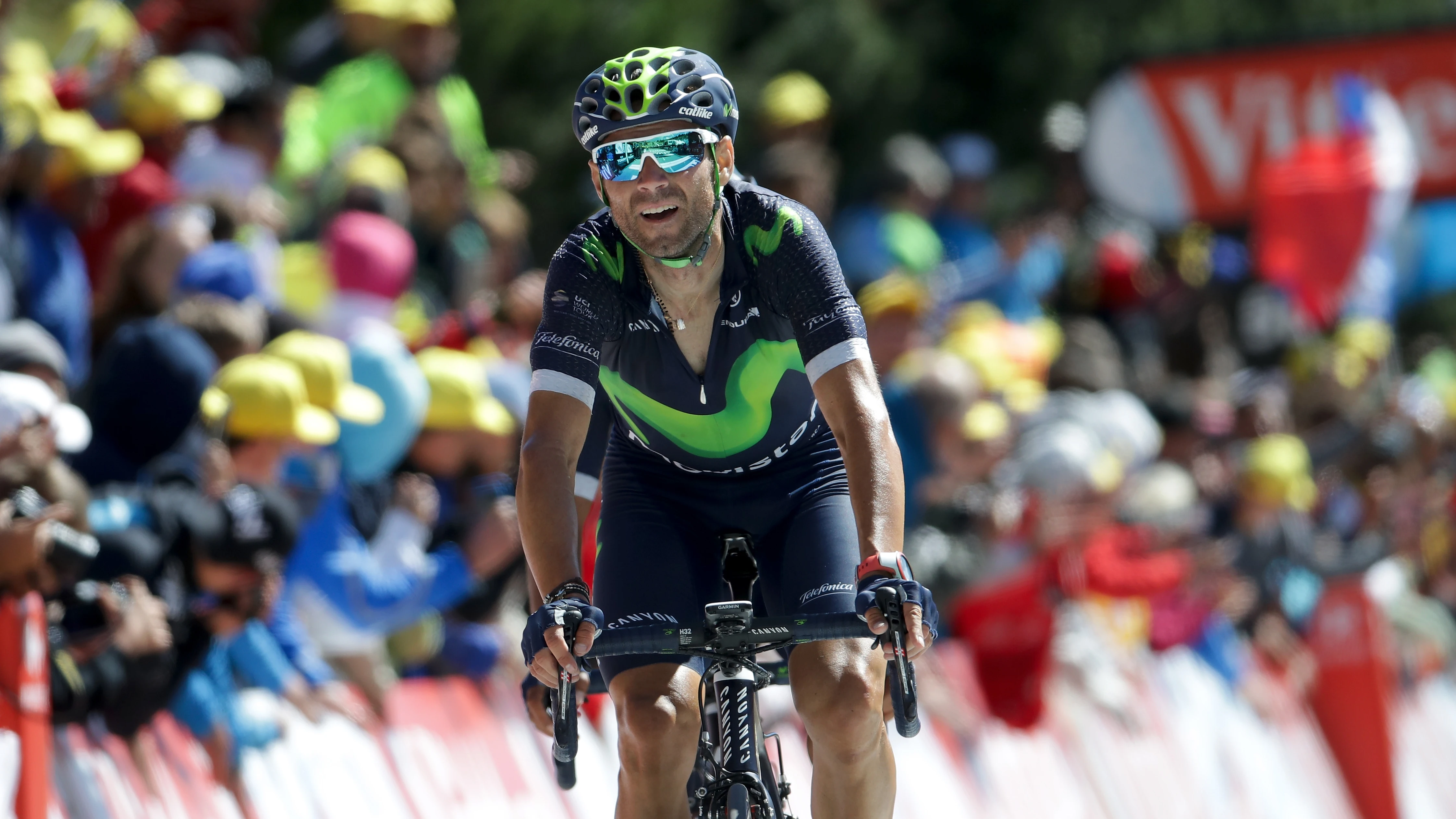Valverde, en una etapa del Tour de Francia